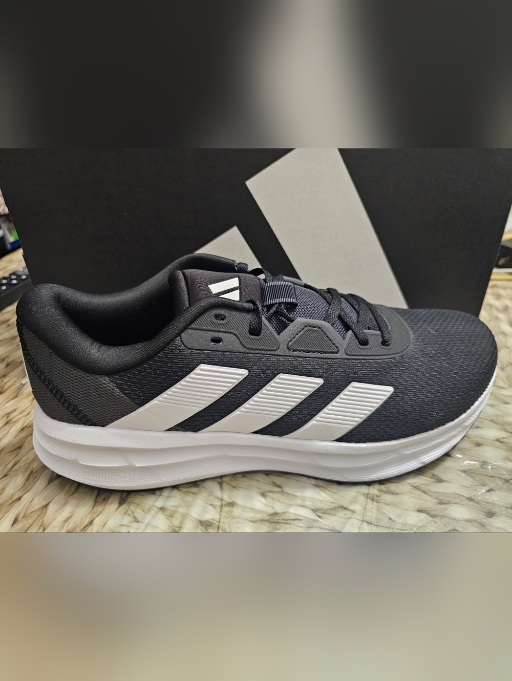 adidas Black and White Men's Athletic Sneaker